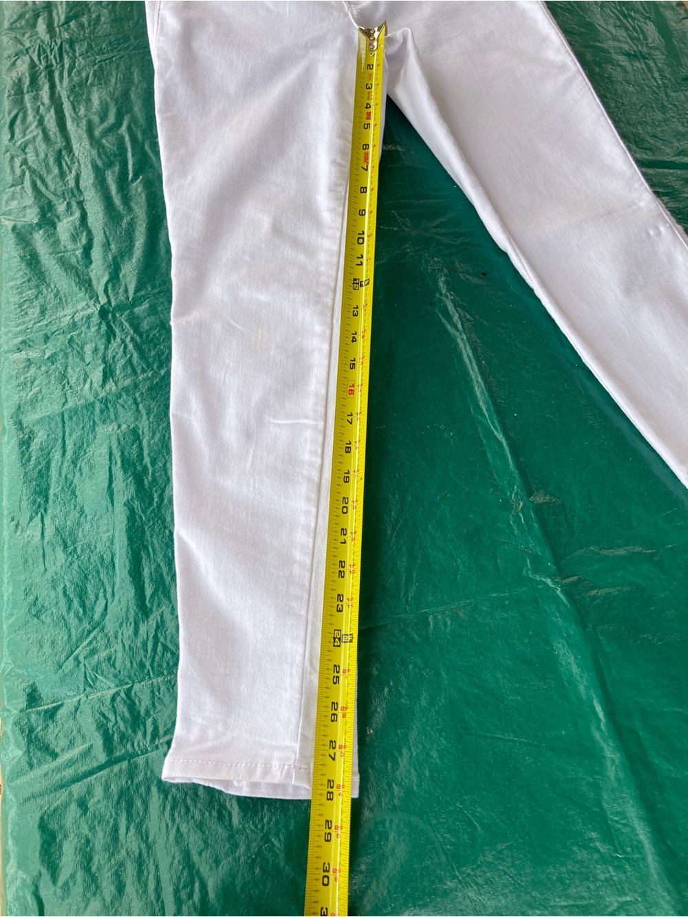 1822 Denim Stretch Ankle Butter Jeans White Slim Fit Size 10 - Picture 12 of 13